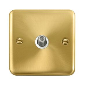 Click Scolmore - Click Deco Plus Non-Isolated Single Satellite Outlet (DPSB156WH)