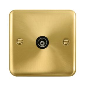 Click Scolmore - Click Deco Plus Single Isolated Coaxial Outlet (DPSB158BK)