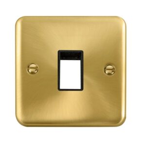 Click Scolmore - Click Deco Plus 1 Gang Minigrid Unfurnished Plate 1 Aperture (DPSB401BK)