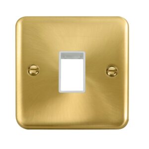 Click Scolmore - Click Deco Plus 1 Gang Minigrid Unfurnished Plate 1 Aperture (DPSB401WH)