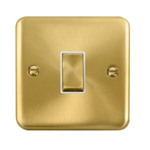Click Scolmore - Click Deco Plus 10Ax Ingot 1 Gang 2 Way Plate Switch (DPSB411WH)