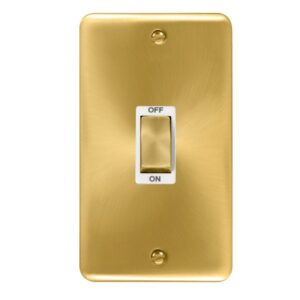 Click Scolmore - Click Deco Plus 45A Ingot 2 Gang Dp Switch (DPSB502WH)