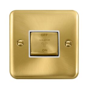 Click Scolmore - Click Deco Plus 10A Ingot 3 Pole Fan Isolation Plate Switch (DPSB520WH)