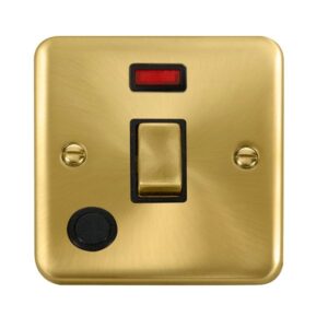 Click Scolmore - Click Deco Plus 20A Ingot Dp Switch With Neon (DPSB523BK)