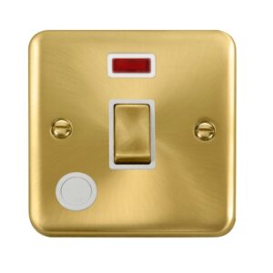 Click Scolmore - Click Deco Plus 20A Ingot Dp Switch With Neon (DPSB523WH)
