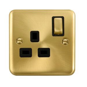 Click Scolmore - Click Deco Plus 13A Ingot 1 Gang Dp Switched Socket (DPSB535BK)