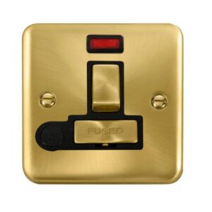 Click Scolmore - Click Deco Plus 13A Ingot Dp Switched Fused Connection Unit With Neon (DPSB552BK)
