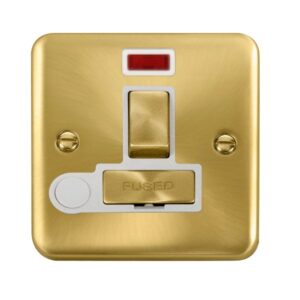 Click Scolmore - Click Deco Plus 13A Ingot Dp Switched Fused Connection Unit With Neon (DPSB552WH)