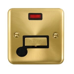 Click Scolmore - Click Deco Plus 13A Ingot Fused Connection Unit With Neon (DPSB553BK)