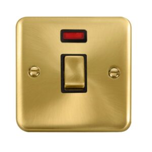 Click Scolmore - Click Deco Plus 20A Ingot Dp Switch With Neon (DPSB723BK)