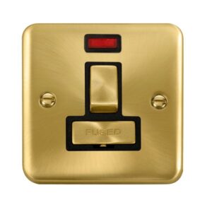 Click Scolmore - Click Deco Plus 13A Ingot Dp Switched Fused Connection Unit With Neon (DPSB752BK)