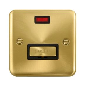 Click Scolmore - Click Deco Plus 13A Ingot Fused Connection Unit With Neon (DPSB753BK)