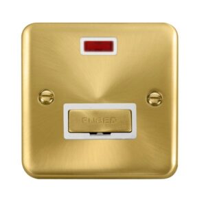 Click Scolmore - Click Deco Plus 13A Ingot Fused Connection Unit With Neon (DPSB753WH)