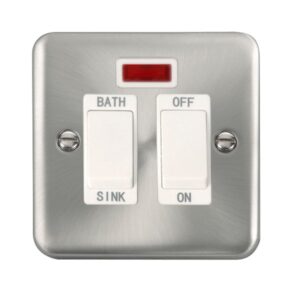 Click Scolmore - Click Deco Plus 20A Dp Sink/Bath Switch With Neon (DPSC024WH)