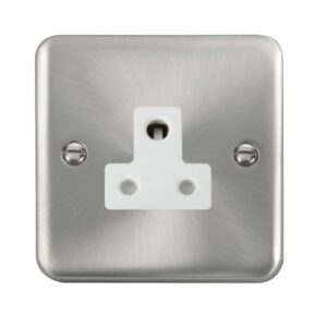 Click Scolmore - Click Deco Plus 5A Round Pin Socket (DPSC038WH)