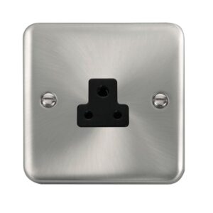 Click Scolmore - Click Deco Plus 2A Round Pin Socket (DPSC039BK)