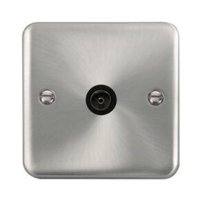 Click Scolmore - Click Deco Plus Single Coaxial Outlet (DPSC065BK)