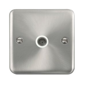 Click Scolmore - Click Deco Plus Single Coaxial Outlet (DPSC065WH)