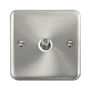 Click Scolmore - Click Deco Plus Non-Isolated Single Satellite Outlet (DPSC156WH)