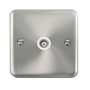 Click Scolmore - Click Deco Plus Single Isolated Coaxial Outlet (DPSC158WH)