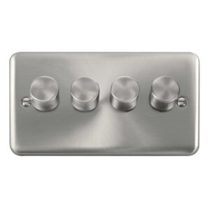 Click Scolmore - Click Deco Plus Dpsc 4Gang 2Way 75W Led Dimmer Switch (DPSC164)