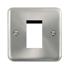 Click Scolmore - Click Deco Plus 1 Gang New Media Unfurnished Plate 1 Aperture (DPSC310)