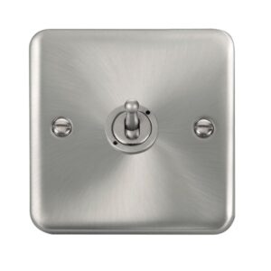 Click Scolmore - Click Deco Plus 10Ax 1 Gang 2 Way Toggle Switch (DPSC421)