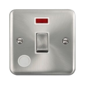 Click Scolmore - Click Deco Plus 20A Ingot Dp Switch With Neon (DPSC523WH)