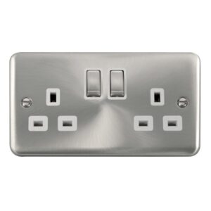 Click Scolmore - Click Deco Plus 13A Ingot 2 Gang Dp Switched Socket (DPSC536WH)