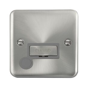 Click Scolmore - Click Deco Plus 13A Ingot Fused Connection Unit With Optional Flex Outlet (DPSC550GY)