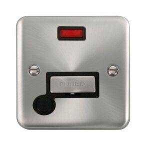 Click Scolmore - Click Deco Plus 13A Ingot Fused Connection Unit With Neon (DPSC553BK)