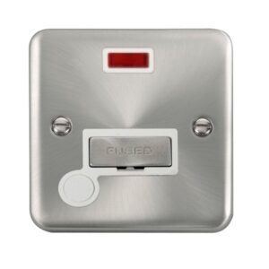Click Scolmore - Click Deco Plus 13A Ingot Fused Connection Unit With Neon (DPSC553WH)