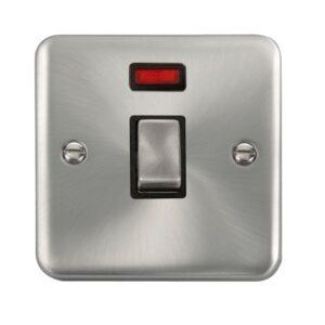 Click Scolmore - Click Deco Plus 20A Ingot Dp Switch With Neon (DPSC723BK)