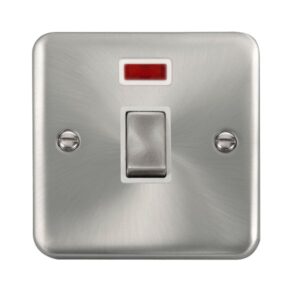 Click Scolmore - Click Deco Plus 20A Ingot Dp Switch With Neon (DPSC723WH)