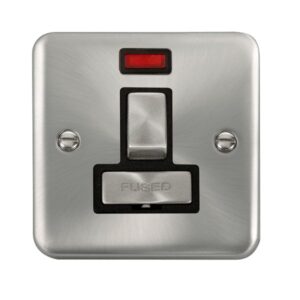 Click Scolmore - Click Deco Plus 13A Ingot Dp Switched Fused Connection Unit With Neon (DPSC752BK)
