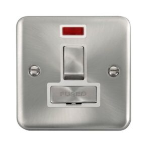 Click Scolmore - Click Deco Plus 13A Ingot Dp Switched Fused Connection Unit With Neon (DPSC752WH)