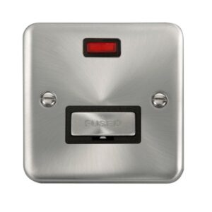 Click Scolmore - Click Deco Plus 13A Ingot Fused Connection Unit With Neon (DPSC753BK)