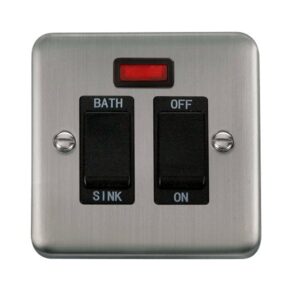 Click Scolmore - Click Deco Plus 20A Dp Sink/Bath Switch With Neon (DPSS024BK)