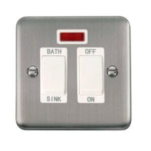 Click Scolmore - Click Deco Plus 20A Dp Sink/Bath Switch With Neon (DPSS024WH)