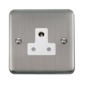 Click Scolmore - Click Deco Plus 5A Round Pin Socket (DPSS038WH)