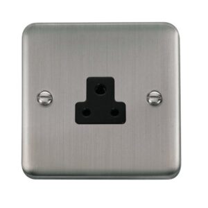 Click Scolmore - Click Deco Plus 2A Round Pin Socket (DPSS039BK)