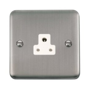 Click Scolmore - Click Deco Plus 2A Round Pin Socket (DPSS039WH)