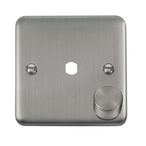 Click Scolmore - Click Deco Plus Dpss 1 Gang Double Dimmer Plate & Knobs (DPSS140PL)