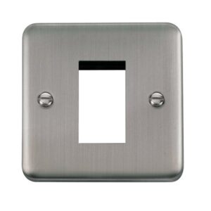Click Scolmore - Click Deco Plus 1 Gang New Media Unfurnished Plate 1 Aperture (DPSS310)