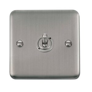 Click Scolmore - Click Deco Plus 10Ax 1 Gang 2 Way Toggle Switch (DPSS421)