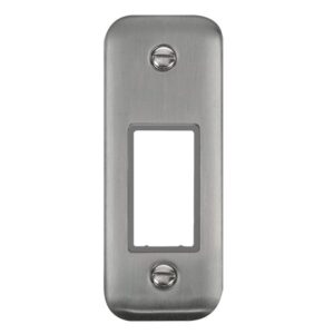 Click Scolmore - Click Deco Plus 1 Gang Minigrid? Unfurnished Architrave Plate 1 Aperture (DPSS471GY)