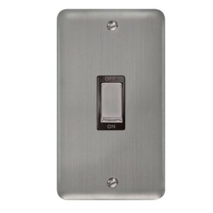 Click Scolmore - Click Deco Plus 45A Ingot 2 Gang Dp Switch (DPSS502BK)
