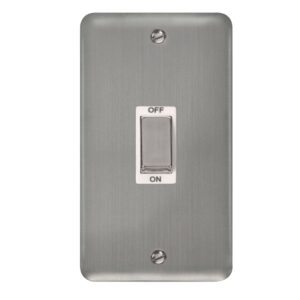 Click Scolmore - Click Deco Plus 45A Ingot 2 Gang Dp Switch (DPSS502WH)