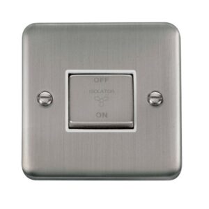 Click Scolmore - Click Deco Plus 10A Ingot 3 Pole Fan Isolation Plate Switch (DPSS520WH)