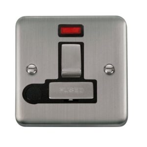 Click Scolmore - Click Deco Plus 13A Ingot Dp Switched Fused Connection Unit With Neon (DPSS552BK)